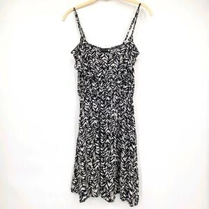 Cotton On Black and White Zebra Print Spaghetti Strap Mini Dress Size XS